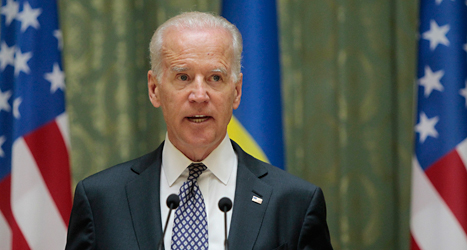 Joe Biden är USAs vicepresident. Foto: Sergej Chuzavkov/TT.